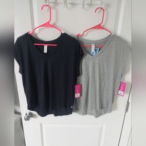 💎 🌺 Yogalicious Black & Gray Tops